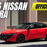 The all-new 2026 Nissan Sentra in red, with text overlay reading 'Official Reveal.