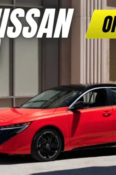 The all-new 2026 Nissan Sentra in red, with text overlay reading 'Official Reveal.