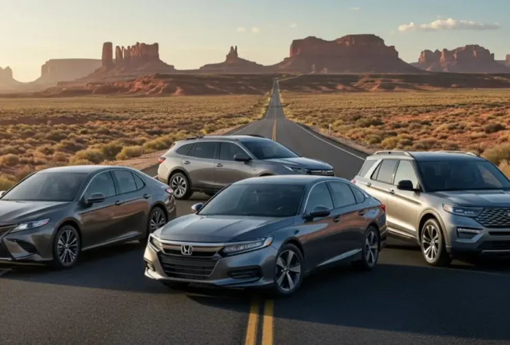 Best cars for long US road trips in 2025 including Toyota Camry Honda Accord Subaru Outback Tesla Model Y and Ford Explorer for comfort safety and fuel efficiency