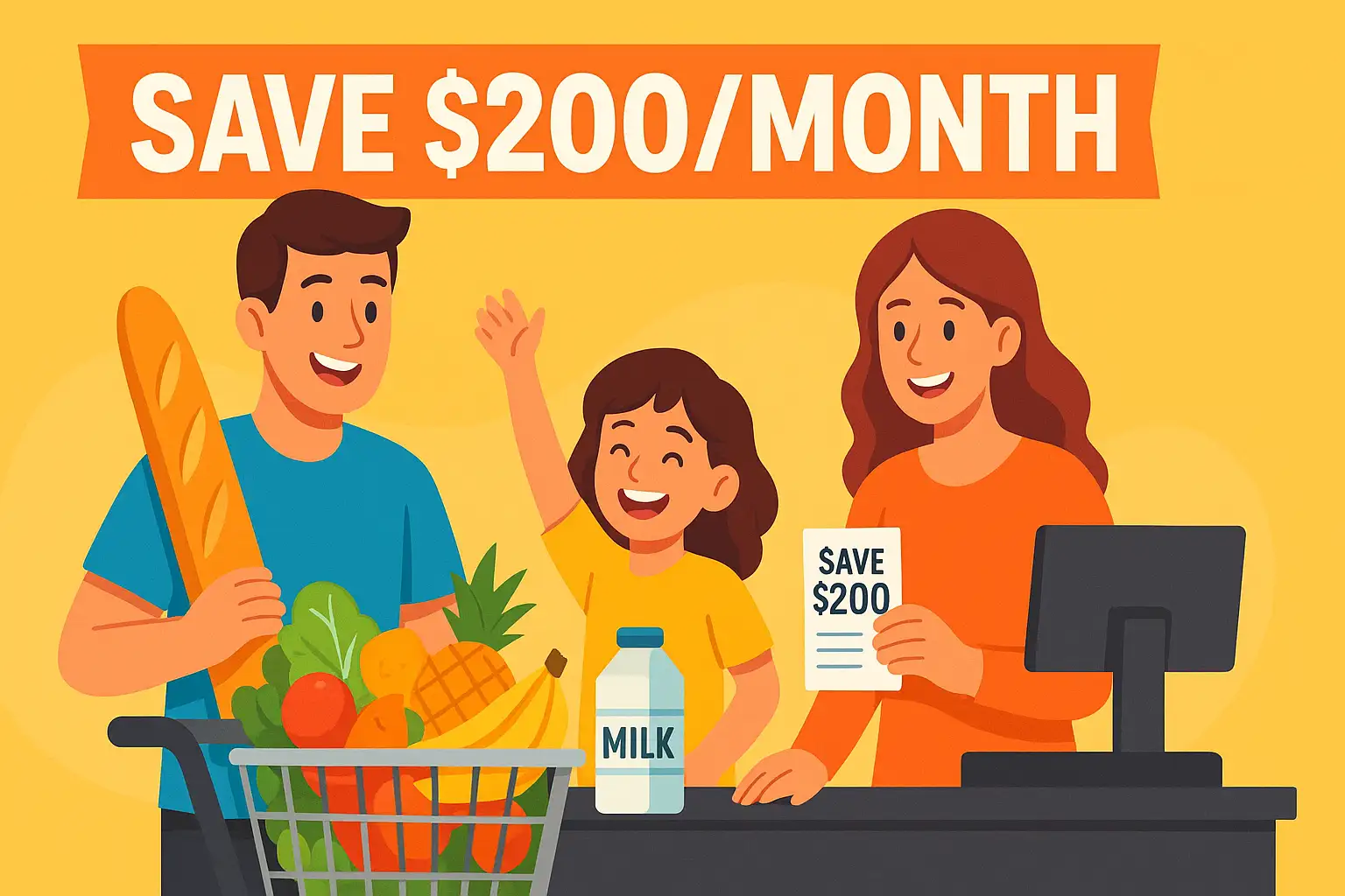 How to Save $200 a Month on Groceries