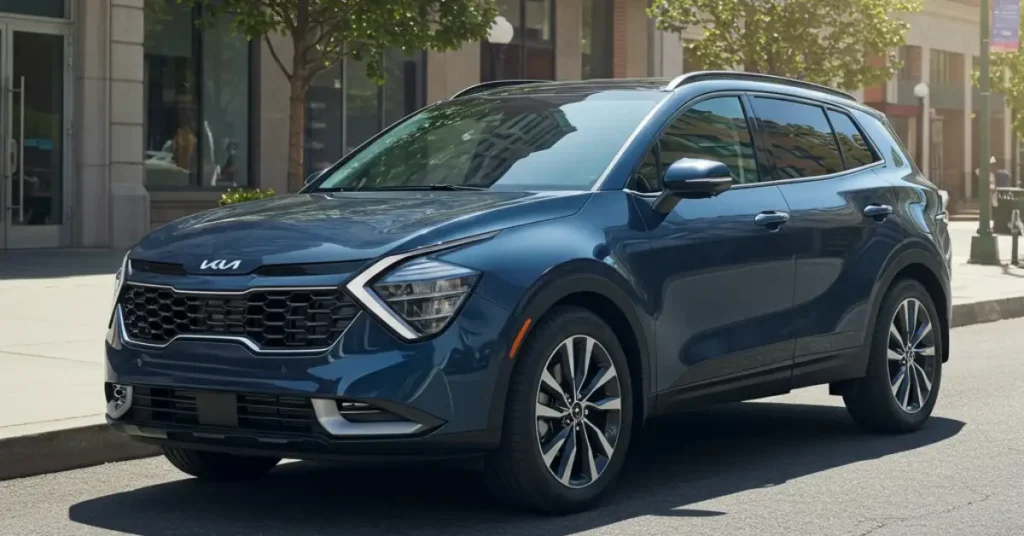 2025 Kia Sportage affordable hybrid SUV under 35000 in the US with bold exterior design and advanced safety features