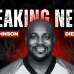 Breaking news graphic announcing the death of former Cincinnati Bengals running back Rudi Johnson at age 46.