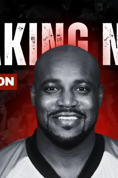 Breaking news graphic announcing the death of former Cincinnati Bengals running back Rudi Johnson at age 46.