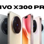 The officially launched vivo X300 Pro smartphone, highlighting its premium matte design and the advanced Zeiss triple-camera system.