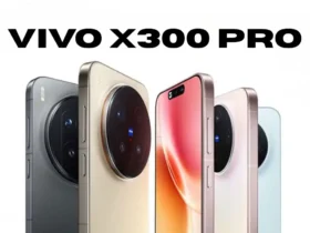 The officially launched vivo X300 Pro smartphone, highlighting its premium matte design and the advanced Zeiss triple-camera system.