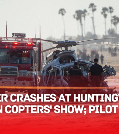 helicopter crash huntington beach