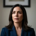 Maria Corina Machado, winner of the 2025 Nobel Peace Prize, reacts to the historic announcement.