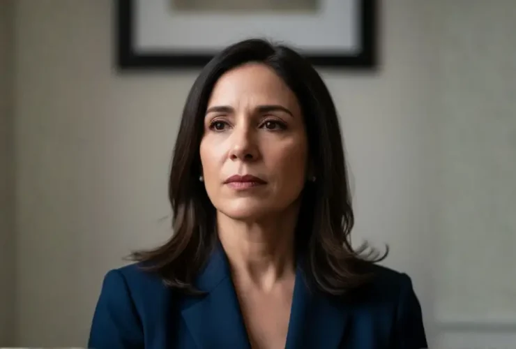 Maria Corina Machado, winner of the 2025 Nobel Peace Prize, reacts to the historic announcement.